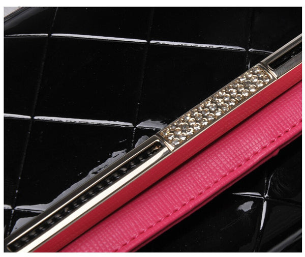 Metallic Colorblock  Mesh Women Wallet
