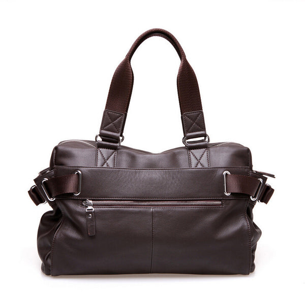 Fashion Solid Durable Brown Duffle Travel Bag