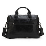 Vintage Black/Coffee Briefcase