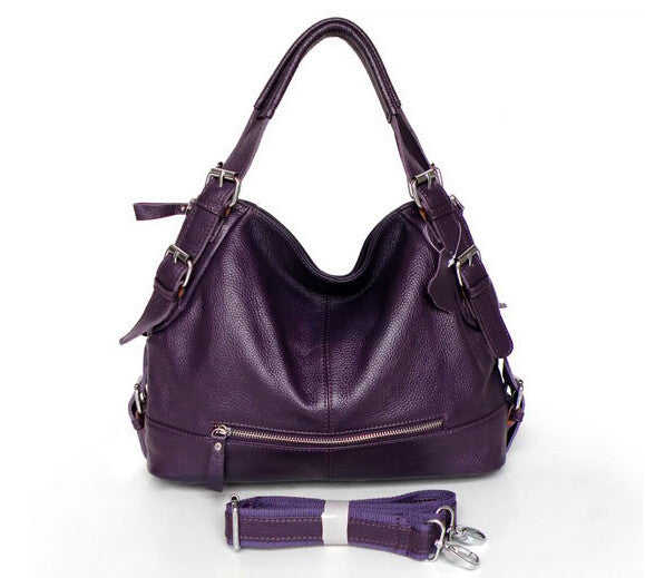 Fashion Charm Classic Solid Purple Tote Bag