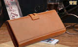 Charm Durable Solid Brown Long Size Women Wallet