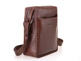 Vintage Solid Roomy Brown Messenger