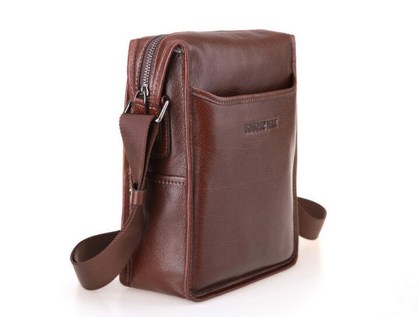 Vintage Solid Roomy Brown Messenger