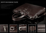 Fashion Solid Roomy Black Briefcase