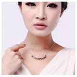 NLFA050 Fashion Beaded Link Pendant Necklace