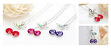 NLFA037 Charm Cherry Pendant Necklace
