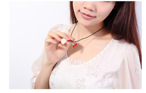 NLFA019 Charm Cherry Pendant Necklace