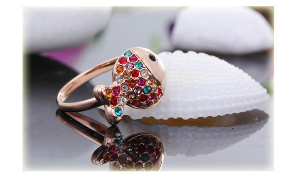 RiFA008 Fashion Charm Fish Ring