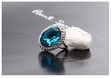 RiFA004 Classical Charm Fancy Blue Ocean Ring