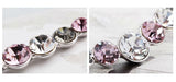 NLFA030 Charm Water Drop Link Pendant Necklace