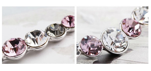 NLFA030 Charm Water Drop Link Pendant Necklace