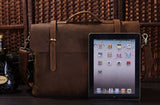 Fashionable Quintessential Solid Brown Briefcase Messenger