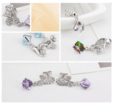 ERFA202 Fashion Charm Water Cube Stud Earrings
