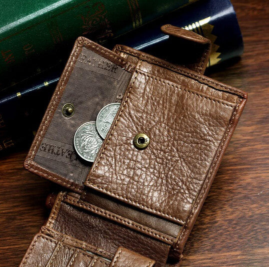 Charm Cowboy Solid Coffee Wallet