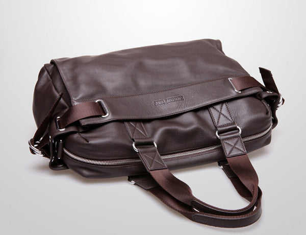 Fashion Solid Durable Brown Duffle Travel Bag