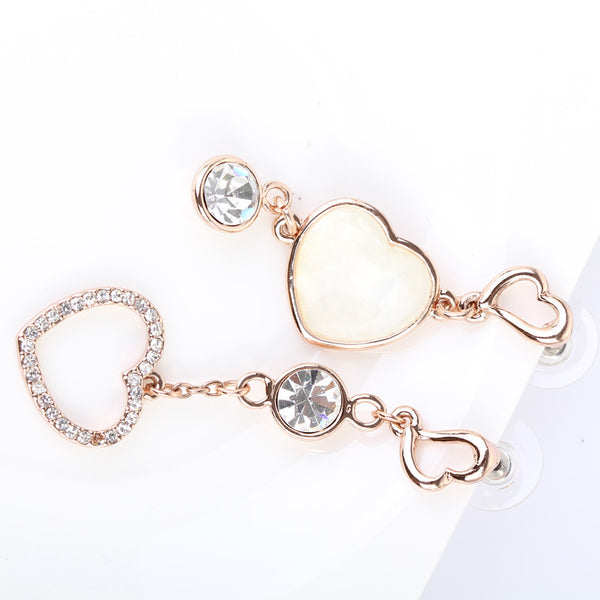 ERFA047 Fashion Dream Heart Chain  Stud Earrings