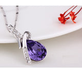 NLFA110 Fashion Big Water Drop Pendant Necklace