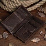 Classic Solid Coffee Long Wallet