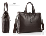 Fashion Solid Roomy Black Briefcase