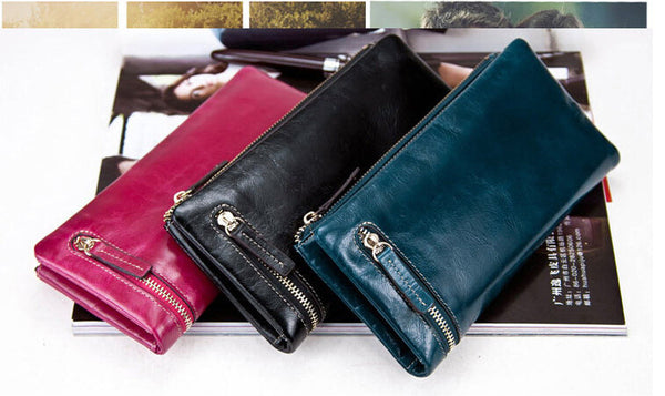 Charm Fashion Solid Long Size Wallet