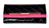 Metallic Colorblock  Mesh Women Wallet