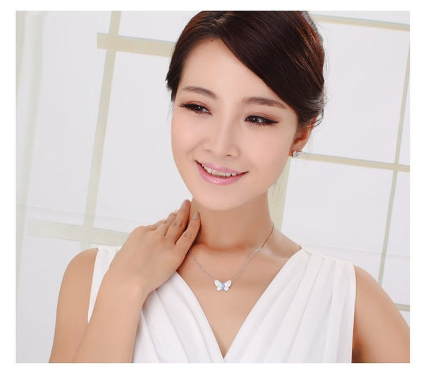 ERFA234 Classical Charm Butterfly Stud Earrings