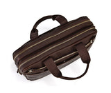 Classic Lawyer Favorite Solid Brown Briefcase Messenger