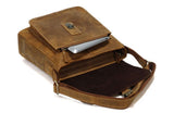 Classic Manhood Solid Brown Crossbody Messenger