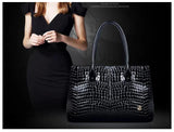 Quintessential Crocodile grain Mesh Tote Bag