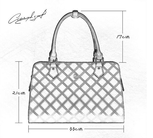 Enamelled Leather Solid Savvy Mesh Tote Bag