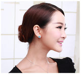 ERFA205 Fashion Charm Angel with Wings Stud Earrings