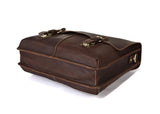 Classic Fashion Solid dark Brown Briefcase Messenger