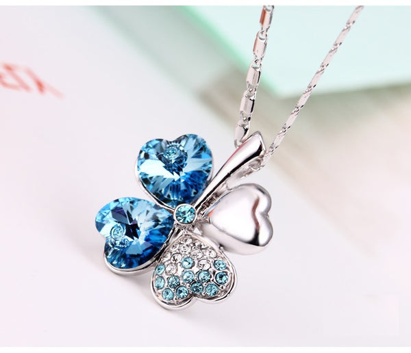 NLFA089 Fashion Four-leaf Clover Pendant Necklace