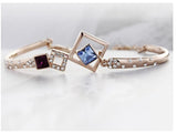 BLFA046 Fashion Charm Blue Bangle