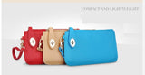Mesh it up Solid Wristlet Bag
