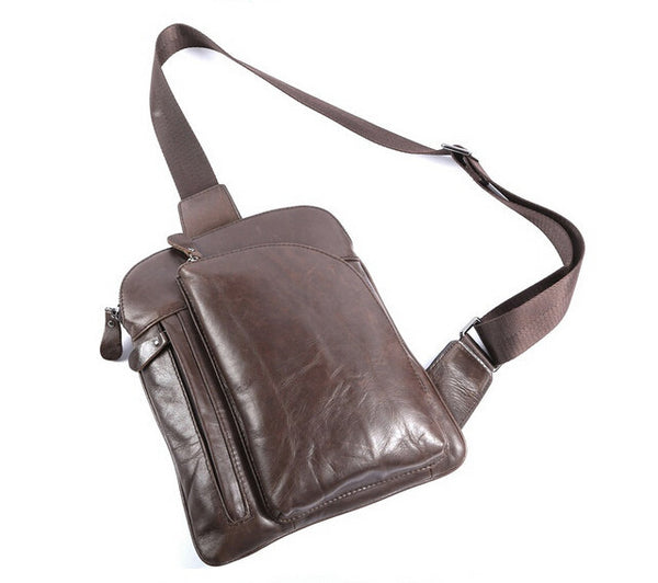 Charm Easy-Access Solid Coffee Chest Bag