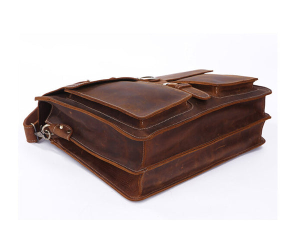 Fashion From the Mars Solid Brown Briefcase Messenger