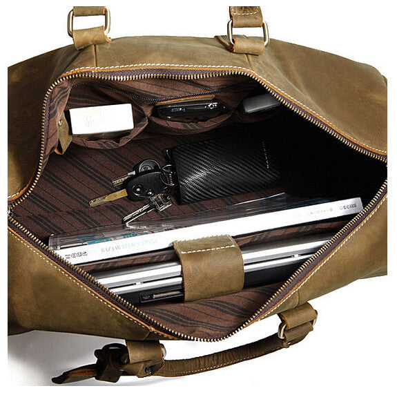 Fashionable Solid Roomy Duffle Travel Bag