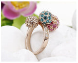 RiFA009 Fashion Charm Trio of Balls Ring