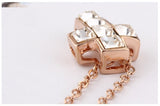 NLFA096 Fashion Snow Cross Pendant Necklace