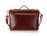Fashionable Quintessential Solid Brown Briefcase Messenger