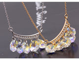 NLFA038 Charm Five-Circle-Link Pendant Necklace