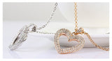 NLFA143 Vintage Big Heart Pendant Necklace