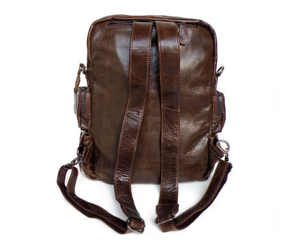 Charm Solid Chocolate Backpack Travel Bag