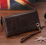 Charm Solid Brown Men Key Case Wallet