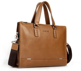 Vintage Solid Office Must-have Brown Briefcase Messenger