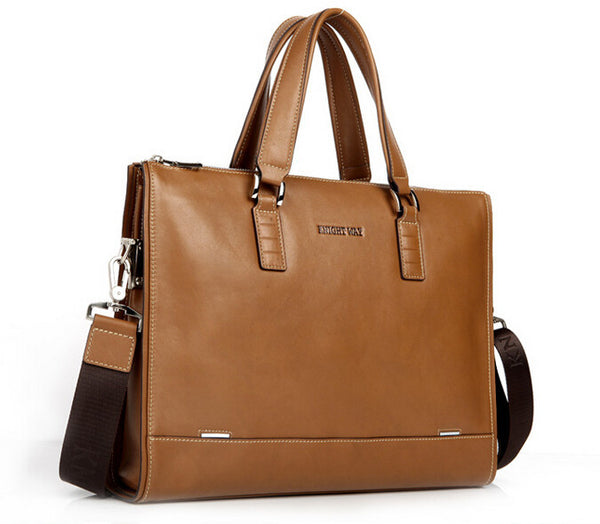 Vintage Solid Office Must-have Brown Briefcase Messenger