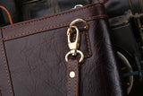 Vintage Charm Solid Brown Wristlet