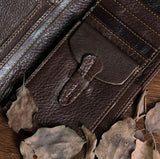 Classic Solid Coffee Long Wallet