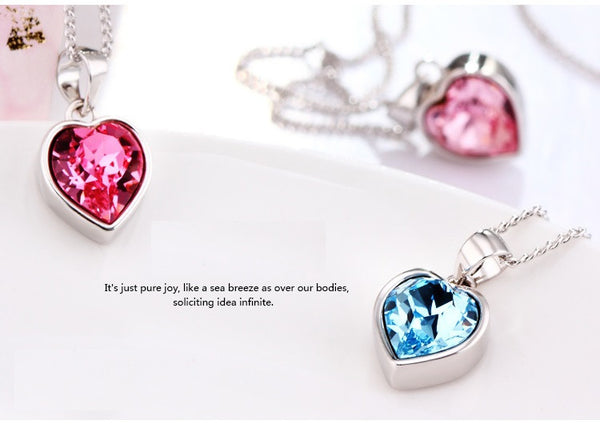 NLFA121 Classical Heart Classical Love Pendant Necklace